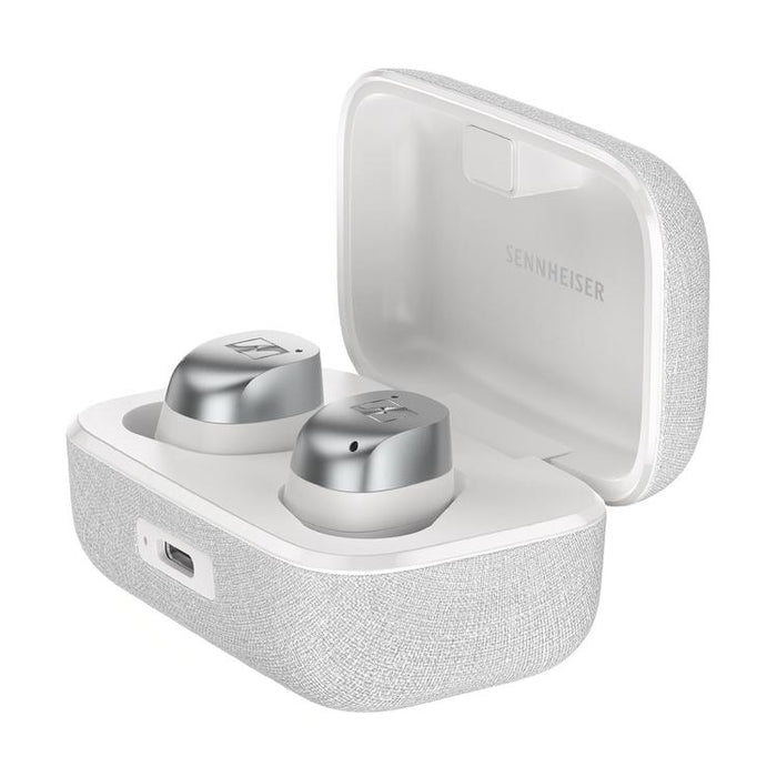 Sennheiser MOMENTUM True Wireless 4 | Écouteurs intra-auriculaires - Sans fil - Réduction adaptative du bruit - Blanc/Argent-Sonxplus Drummondville