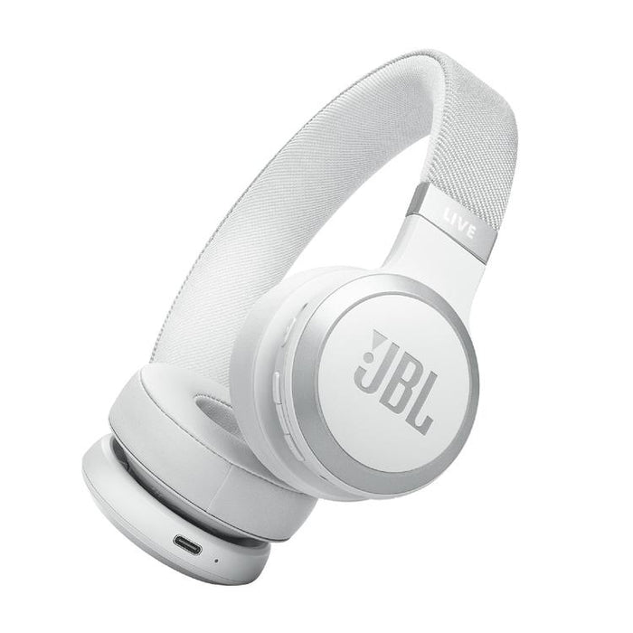 JBL Live 670NC | Écouteurs circum-auriculaires - Sans fil - Bluetooth - Blanc-Sonxplus Drummondville