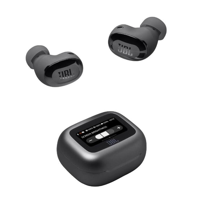 JBL Live Buds 3 | Écouteurs intra-auriculaires - Écran tactile LED 1,45" - Bluetooth - Noir-Sonxplus Drummondville