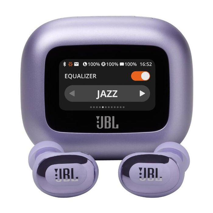 JBL Live Buds 3 | Écouteurs intra-auriculaires - Écran tactile LED 1,45" - Bluetooth - Mauve-Sonxplus Drummondville