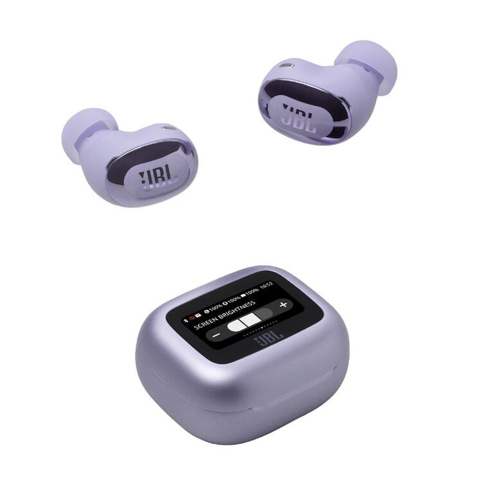 JBL Live Buds 3 | Écouteurs intra-auriculaires - Écran tactile LED 1,45" - Bluetooth - Mauve-Sonxplus Drummondville