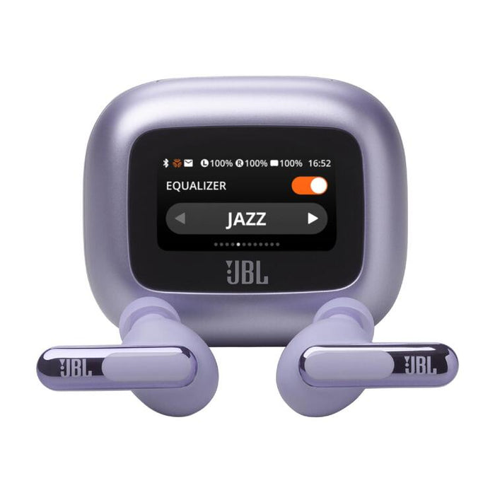 JBL Live Beam 3 | Écouteurs intra-auriculaires - Écran tactile LED 1,45" - Mauve-Sonxplus Drummondville