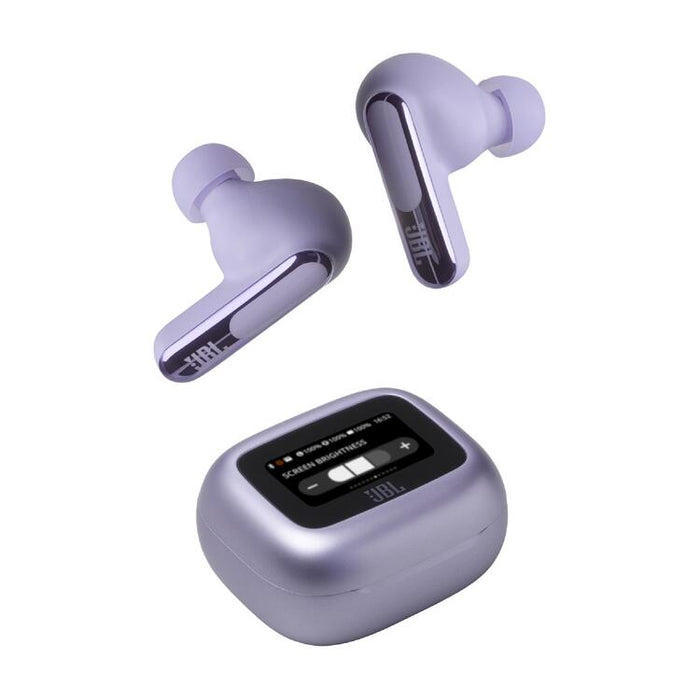 JBL Live Beam 3 | Écouteurs intra-auriculaires - Écran tactile LED 1,45" - Mauve-Sonxplus Drummondville