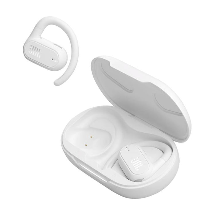 JBL Soundgear Sense | Écouteurs sportifs à conduction - Bluetooth - Blanc-Sonxplus Drummondville