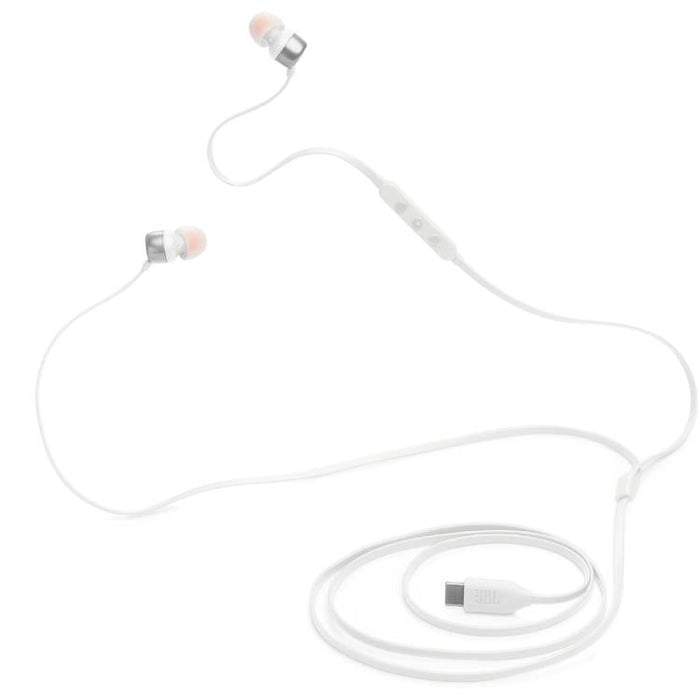 JBL Tune 310C | Écouteurs intra-auriculaires - Filaire - USB-C - Télécommande 3 boutons - Blanc-Sonxplus Drummondville