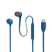 JBL Tune 310C | Écouteurs intra-auriculaires - Filaire - USB-C - Télécommande 3 boutons - Bleu-Sonxplus Drummondville