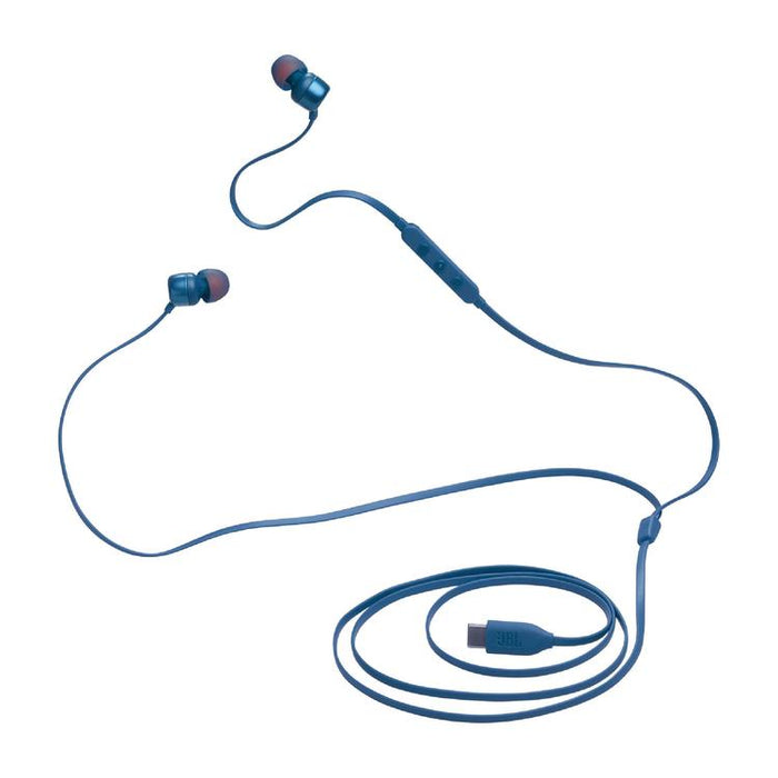 JBL Tune 310C | Écouteurs intra-auriculaires - Filaire - USB-C - Télécommande 3 boutons - Bleu-Sonxplus Drummondville