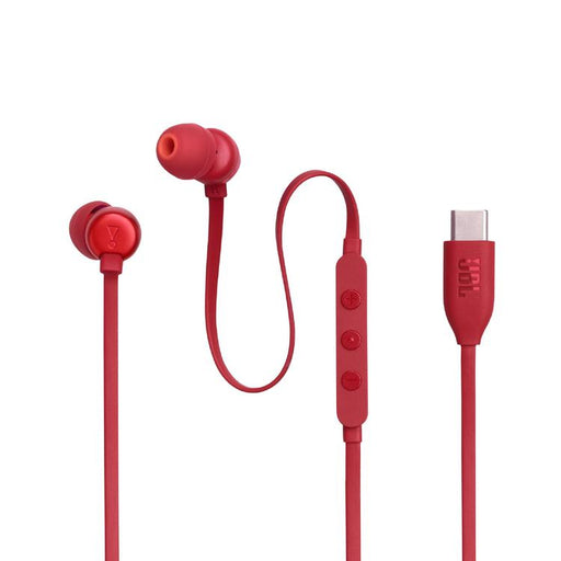 JBL Tune 310C | Écouteurs intra-auriculaires - Filaire - USB-C - Télécommande 3 boutons - Rouge-Sonxplus Drummondville