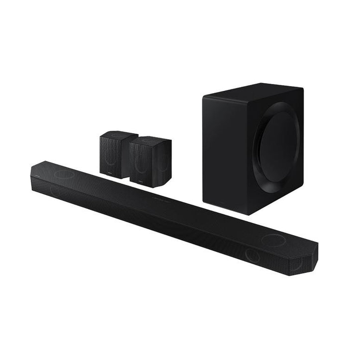 Samsung HWQ990D | Barre de son - 11.1.4 canaux - Dolby ATMOS - Sans fil - Caisson de graves sans fil et Haut-parleurs arrière inclus - 656W - Noir-Sonxplus Drummondville