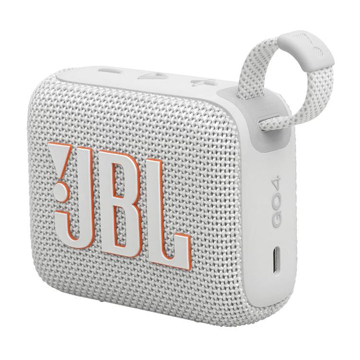 JBL GO 4 | Mini haut-parleur portable - Bluetooth - IP67 - Blanc-Sonxplus Drummondville