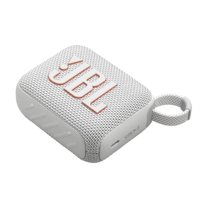 JBL GO 4 | Mini haut-parleur portable - Bluetooth - IP67 - Blanc-Sonxplus Drummondville