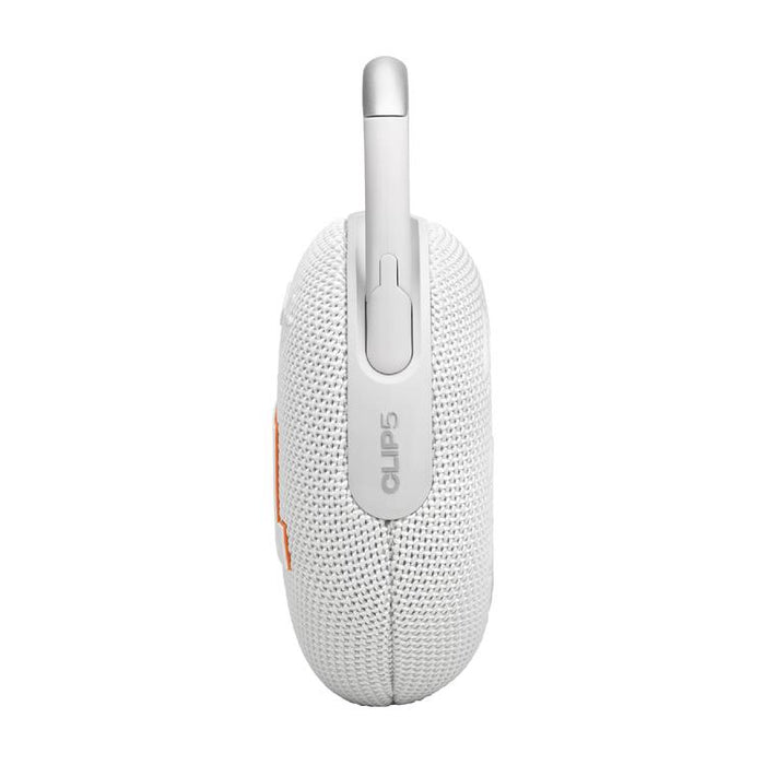 JBL Clip 5 | Haut-parleur à mousqueton portable - Bluetooth - IP67 - Blanc-Sonxplus Drummondville