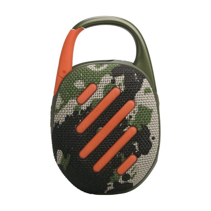 JBL Clip 5 | Haut-parleur à mousqueton portable - Bluetooth - IP67 - Camouflage-Sonxplus Drummondville