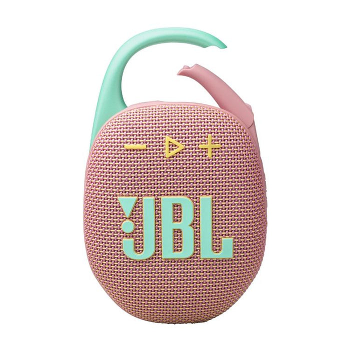 JBL Clip 5 | Haut-parleur à mousqueton portable - Bluetooth - IP67 - Rose-Sonxplus Drummondville