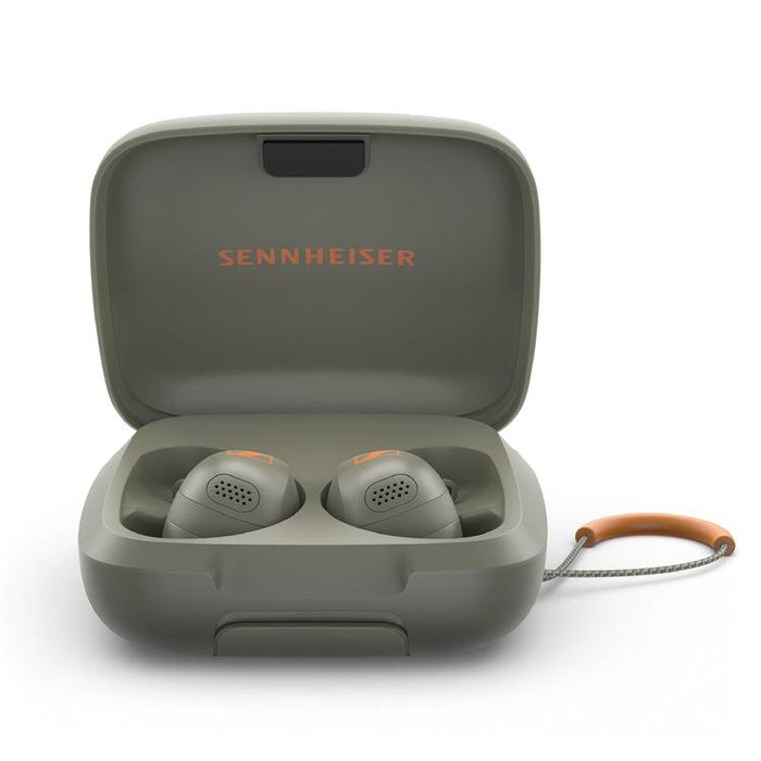 Sennheiser Momentum Sport | Écouteurs intra-auriculaires - Sans fil - Réduction active du bruit - Olive-Sonxplus Drummondville