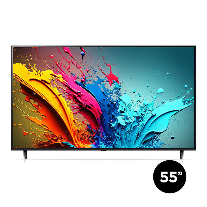 LG 55QNED85TUA | Téléviseur 55" QNED 4K - UHD 4K - Série QNED85T - 120Hz - Processeur IA a8 4K - Noir-Sonxplus Drummondville