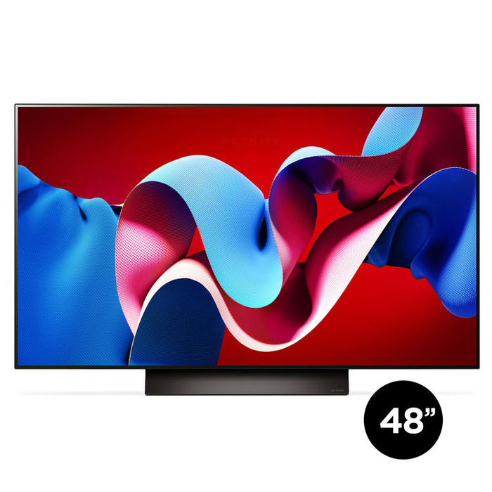 LG OLED48C4PUA | Téléviseur 48" 4K OLED - 120Hz - Série C4 - Processeur IA a9 Gen7 4K - Noir-Sonxplus Drummondville