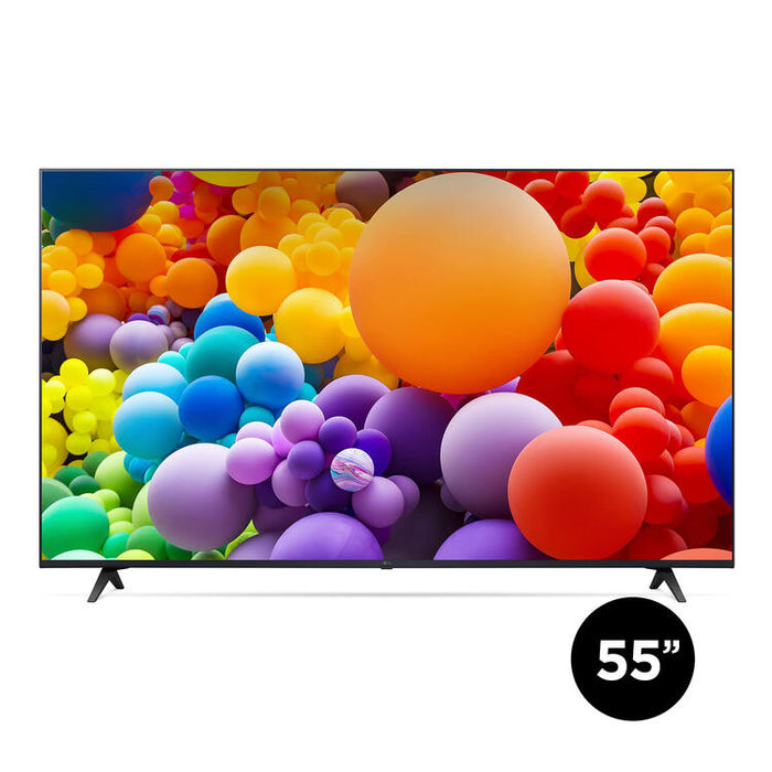 LG 55UT7570PUB | Téléviseur 55" - 4K Ultra HD - DEL - Série UT7570 - HDR - Smart WebOS - 60 Hz natif - Processeur IA a5 Gen7 4K - Noir-Sonxplus Drummondville