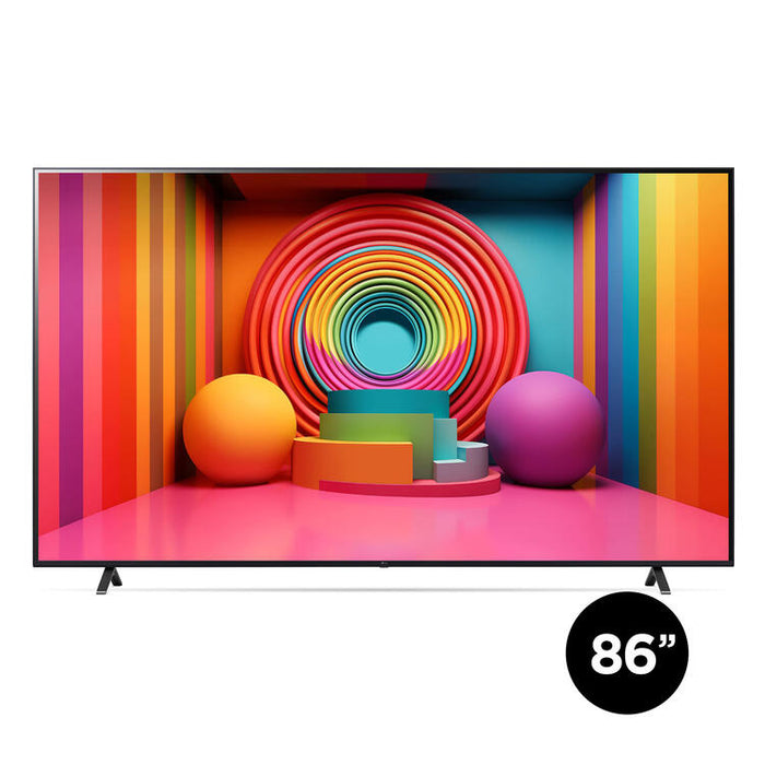 LG 86UT7590PUA | Téléviseur 86" - 4K Ultra HD - DEL - Série UT7590 - HDR - Smart WebOS - 60 Hz natif - Processeur IA a5 Gen7 4K - Noir-Sonxplus Drummondville