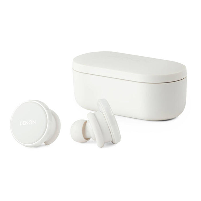 Denon PERL PRO | Écouteurs intra-auriculaires - Sans fil - Bluetooth - Technologie Masimo Adaptive Acoustic - Blanc-Sonxplus Drummondville