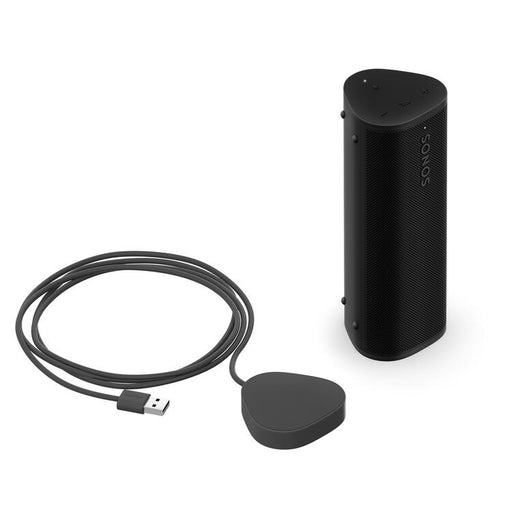 Sonos | Ensemble de Recharge Roam - 1 Haut-parleur Roam 2 portatif - 1 Chargeur Roam - Noir-Sonxplus Drummondville