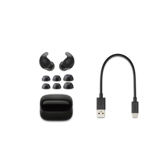 Sony LinkBuds Fit | Écouteurs intra-auriculaires - 100% Sans fil - Bluetooth - Microphone - Suppression active du bruit - Noir-Sonxplus Drummondville