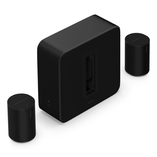 Sonos | Ensemble complémentaire haut de gamme pour cinéma maison - Sub 4 + 2 Era 100 - Noir-Sonxplus Drummondville