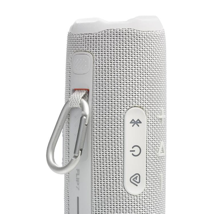 JBL Flip 7 | Haut-parleur portable - Bluetooth - Étanche - Jusqu'à 14 heures d'autonomie - Blanc | Sonxplus Drummondville