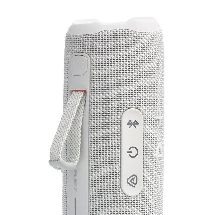JBL Flip 7 | Haut-parleur portable - Bluetooth - Étanche - Jusqu'à 14 heures d'autonomie - Blanc-Sonxplus Drummondville