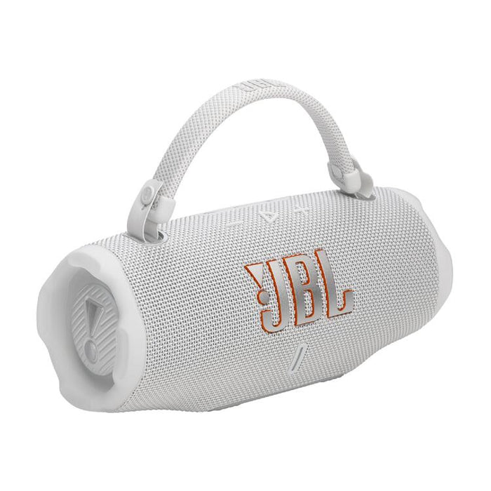 JBL Charge 6 | Haut-Parleur Portatif Bluetooth - Étanche - Auracast - 28 Heures d'autonomie - Blanc | Sonxplus Drummondville