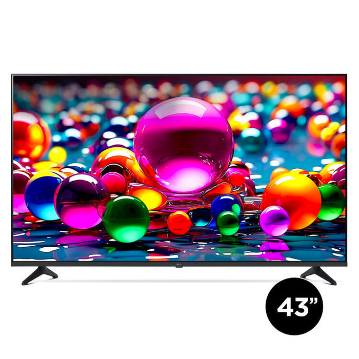 LG 43UA7700PUB | Téléviseur 43" - 4K Ultra HD - DEL - Série UA7700 - HDR - Smart WebOS - 60 Hz natif - Processeur IA a7 Gen8 4K - Noir | Sonxplus Drummondville