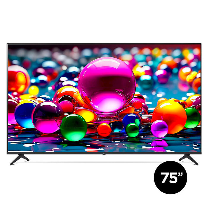 LG 75UA7700PUA | Téléviseur 75" - 4K Ultra HD - DEL - Série UA7700 - HDR - Smart WebOS - 60 Hz natif - Processeur IA a7 Gen8 4K - Noir | Sonxplus Drummondville