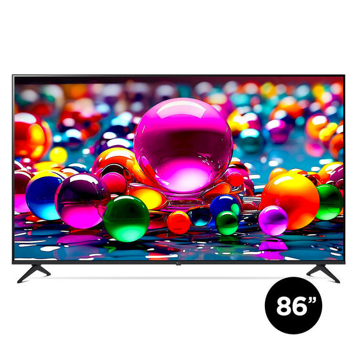 LG 86UA7700PUA | Téléviseur 86" - 4K Ultra HD - DEL - Série UA7700 - HDR - Smart WebOS - 60 Hz natif - Processeur IA a7 Gen8 4K - Noir | Sonxplus Drummondville