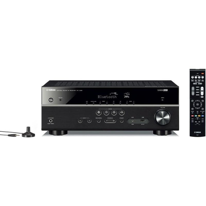 Yamaha RX-V385B | Récepteur AV 5.1 Canaux - Bluetooth - 4K - 70W - HDMI - YPAO - Noir-Sonxplus Drummondville