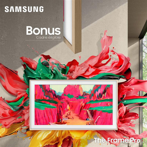 Samsung QN85LS03FWFXZC | Téléviseur 85" - The Frame Pro - Neo QLED - 4K - Série LS03FW - 120Hz - Neo Quantum HDR | Sonxplus Drummondville