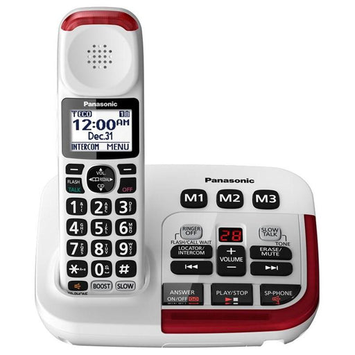 Panasonic KX-TGM470W | Téléphone sans fil - 1 combiné - Répondeur - Amplifié 2X - Blanc-Sonxplus Drummondville