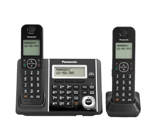 Panasonic KX-TGF342B | Téléphone sans fil - 2 combinés - Répondeur - Noir-Sonxplus Drummondville