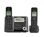 Panasonic KX-TGF342B | Téléphone sans fil - 2 combinés - Répondeur - Noir-Sonxplus Drummondville