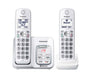 Panasonic KX-TGD592W | Téléphone sans fil - 2 combinés - Liaison cellulaire - Répondeur - Bluetooth - Blanc-Sonxplus Drummondville