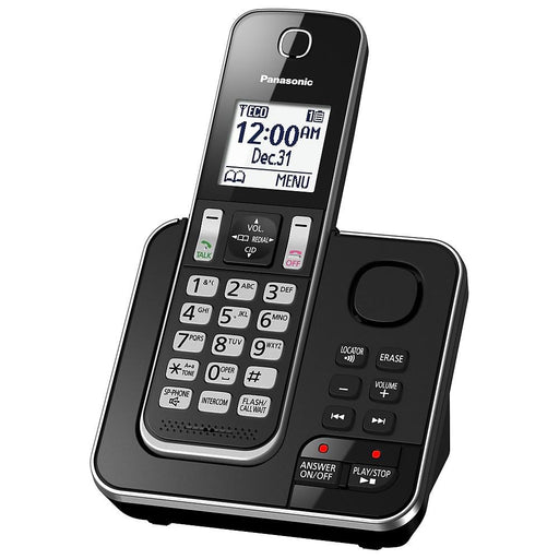 Panasonic KX-TGD392B | Téléphone sans fil - 2 combinés - Répondeur - Noir-Sonxplus Drummondville