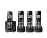 Panasonic KX-TGC384B | Téléphone sans fil - 4 combinés - Noir-Sonxplus Drummondville