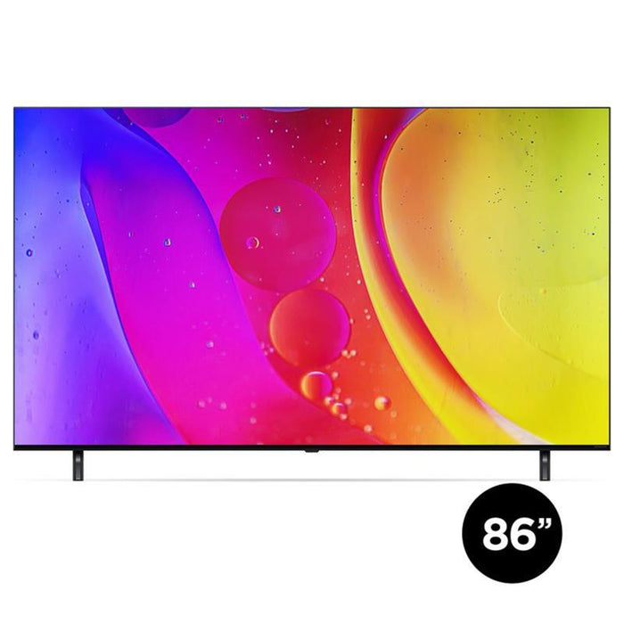 LG 86NANO80AUA | Téléviseur 86" LED 4K - UHD - Série NANO80A - 60Hz - Processeur IA a7 4K Gen8 - Noir-Sonxplus Drummondville