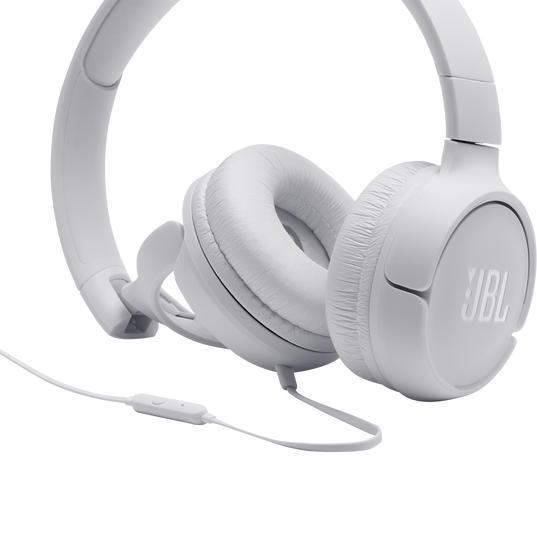 JBL Tune 500 | Écouteurs filaire supra-auriculaires - Blanc-Sonxplus Drummondville