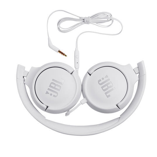 JBL Tune 500 | Écouteurs filaire supra-auriculaires - Blanc-Sonxplus Drummondville