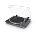Audio-Technica AT-LP70XBTBS | Table tournante Stéréo - Sans fil - Bluetooth - Entraînement par courroie - Entièrement automatique - Noir/Argent | 02 | Sonxplus Drummondville
