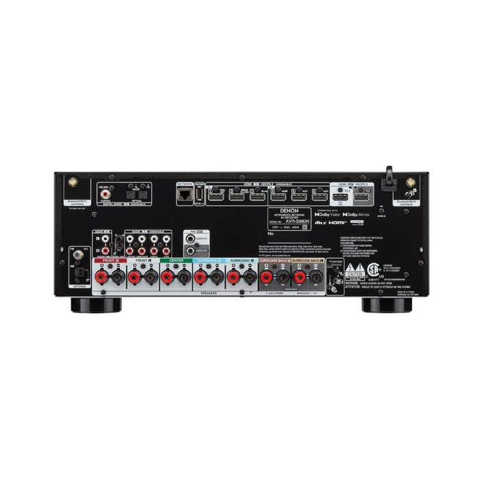 Denon AVR-S980H | Récepteur AV - 7.2 canaux d'amplification - Cinéma maison - 8K - HEOS - Noir | 04 | Sonxplus Drummondville
