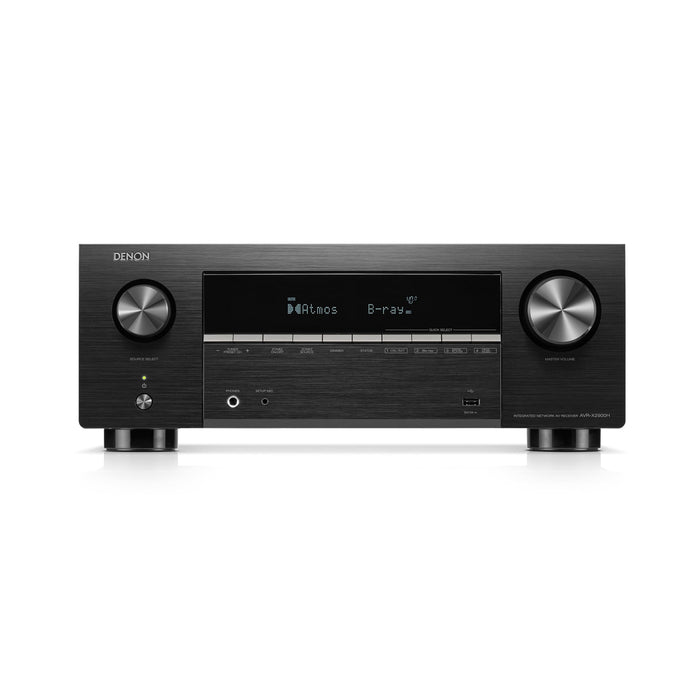 Denon AVRX2900H | Récepteur AV - 7.2 canaux - Cinéma maison - 8K - HEOS - Noir | 01 | Sonxplus Drummondville