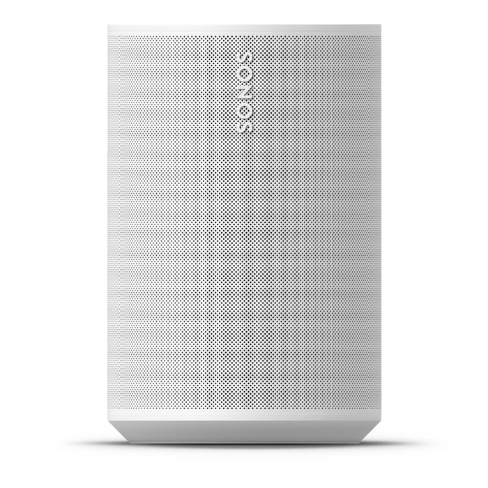 Sonos Era 100 SL | Compact speaker - Touchscreen - Wi-Fi - White | Front view with logo | Sonxplus Drummondville