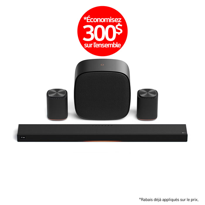 LG Sound Suite | Immersive suite 5 Pro - Barre de son H7 +2 M5 + W7 | 01 | Sonxplus Drummondville