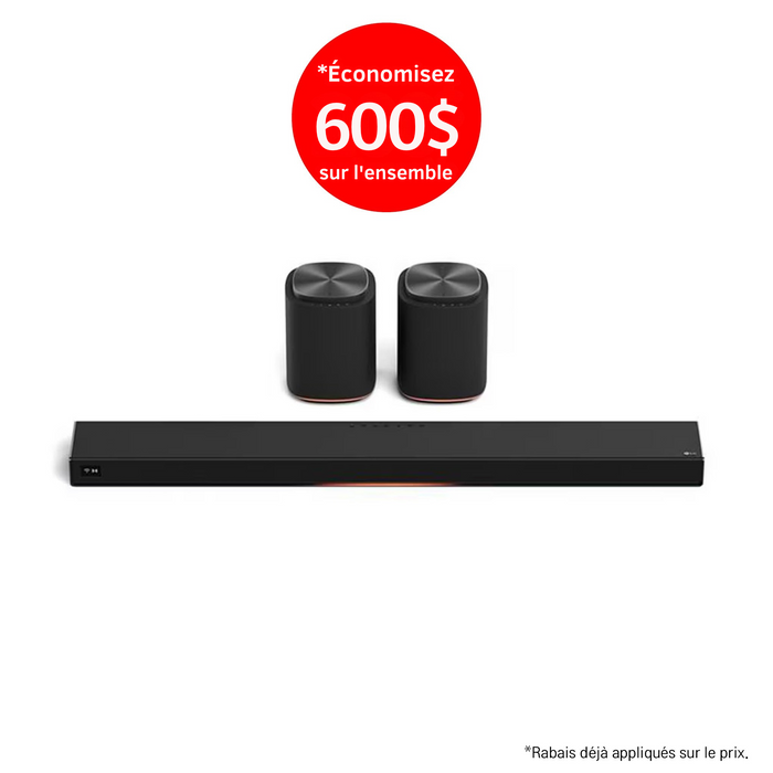 LG Sound Suite | Immersive suite 7 - Barre de son H7+2M7 | 01 | Sonxplus Drummondville